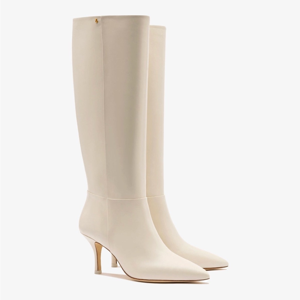 Larroude Kate Boot In Ivory (7.5) New!!
